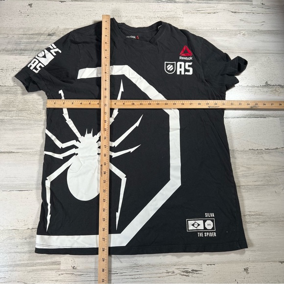 Anderson Silva 2015 Reebok UFC Shirt MMA Combat Spider Tee Brazil Men's XL AH749 - Picture 4 of 4